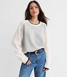 Colorblock Oversized Cashmere Sweater carousel Product Image 1
