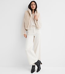 Shimmer Clip Flare Sleeve Tie Neck Blouse carousel Product Image 3