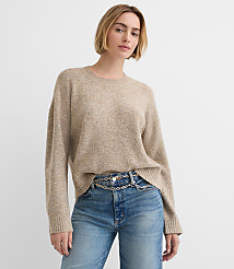 Petite Shimmer Relaxed Everyday Sweater carousel Product Image 1