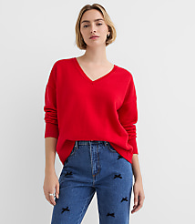 V-Neck Relaxed Everyday Sweater carousel Product Image 2
