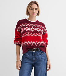 Colorblock Fair Isle Sweater carousel Product Image 1