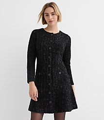 Shimmer Boucle Mini Pocket Dress carousel Product Image 2