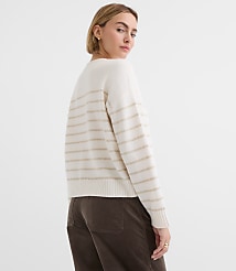 Shimmer Stripe Relaxed Everyday Sweater carousel Product Image 3