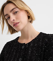Shimmer Boucle Mini Pocket Dress carousel Product Image 4