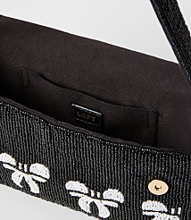 Bow Beaded Shoulder Bag carousel Product Image 2