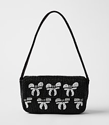 Bow Beaded Shoulder Bag carousel Product Image 1