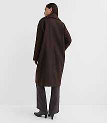 Boucle Twill Cocoon Coat carousel Product Image 3