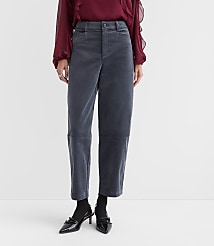 Barrel Pants in Stretch Velvet carousel Product Image 2