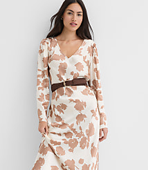 Floral V-Neck Bias Maxi Dress carousel Product Image 4