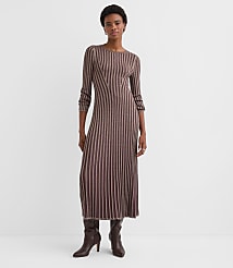 Petite Shimmer Ribbed Mock Neck Maxi Sweater Dress carousel Product Image 1