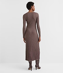 Petite Shimmer Ribbed Mock Neck Maxi Sweater Dress carousel Product Image 3