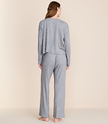 Lou & Grey Heathered Cozy Ribbed Pajama Set carousel Product Image 2