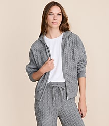 Petite Lou & Grey Cable Hoodie Sweater carousel Product Image 1