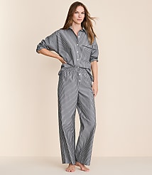 Striped Poplin Pajama Pants carousel Product Image 1