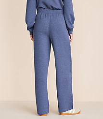 Lou & Grey Heathered Scubasoft Side Slit Straight Leg Pants carousel Product Image 3