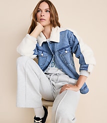 Lou & Grey Sherpa Denim Jacket carousel Product Image 2