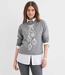 Ornament Mock Neck Sweater carousel Product Image 2