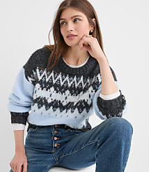 Colorblock Fair Isle Sweater carousel Product Image 1