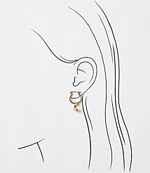Charm Hoop Earring Set carousel Product Image 2