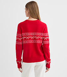 Bow Heart Fair Isle Sweater carousel Product Image 2
