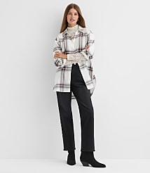 Plaid Flannel Everyday Oversized Tunic Shirt carousel Product Image 2