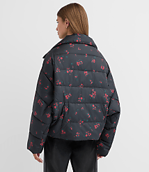 Floral Cocoon Sleeve Puffer Jacket carousel Product Image 3