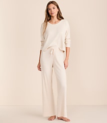 Lou & Grey Heathered Cozy Ribbed Pajama Set carousel Product Image 1