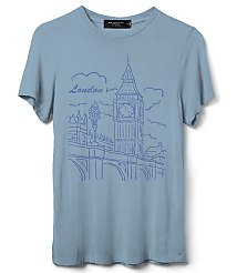 Junk Food London Big Ben Vintage Tissue Tee carousel Product Image 1