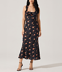 Astr The Label Morrigan Ruffle Trim Halter Dress carousel Product Image 5