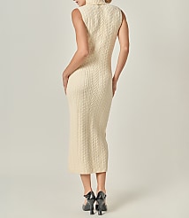 English Factory Cable Knit Mock Neck Midi Dress carousel Product Image 2