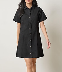 Lilla P Twill Paneled Shirtdress carousel Product Image 1