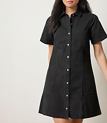 Lilla P Twill Paneled Shirtdress carousel Product Image 3