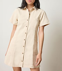 Lilla P Twill Paneled Shirtdress carousel Product Image 1