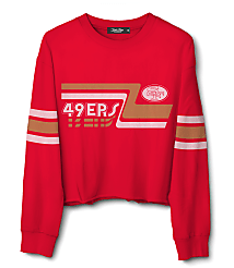 Junk Food San Francisco 49ers Retro Crop Fleece carousel Product Image 1