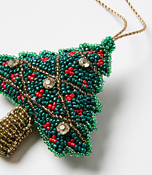 Holiday Tree Beaded Ornament carousel Product Image 3