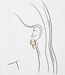 Charm Hoop Earring Set carousel Product Image 3