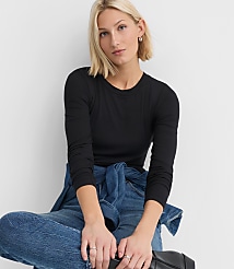 Long Sleeve Crew Neck Tee carousel Product Image 1
