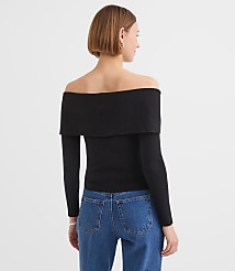 Twist Off The Shoulder Sweater carousel Product Image 2