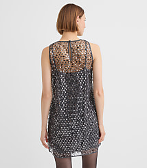 Petite Sequin Cluster Mini Dress carousel Product Image 3