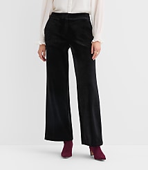 Petite Clean Wide Leg Pants in Velvet carousel Product Image 2