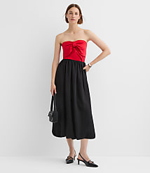 Tall Crepe Bubble Midi Skirt carousel Product Image 1