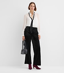 Tall Clean Wide Leg Pants in Velvet carousel Product Image 1