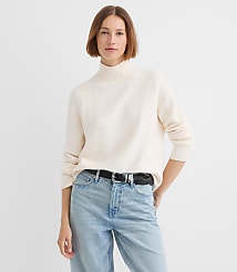 Modern Mock Neck Sweater carousel Product Image 1