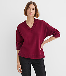 Slouchy V-Neck Sweater carousel Product Image 2