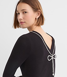 Reversible Jeweled Bow Top carousel Product Image 3