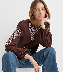 Floral Embroidered Blouse carousel Product Image 2
