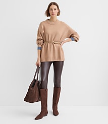 Balloon Sleeve Tunic Sweater carousel Product Image 3