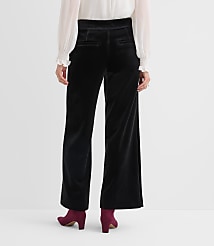 Curvy Clean Wide Leg Pants in Velvet carousel Product Image 2