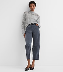 Melange Pointelle Flare Sleeve Sweater carousel Product Image 3