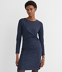 Petite Shimmer Twist Midi Dress carousel Product Image 2